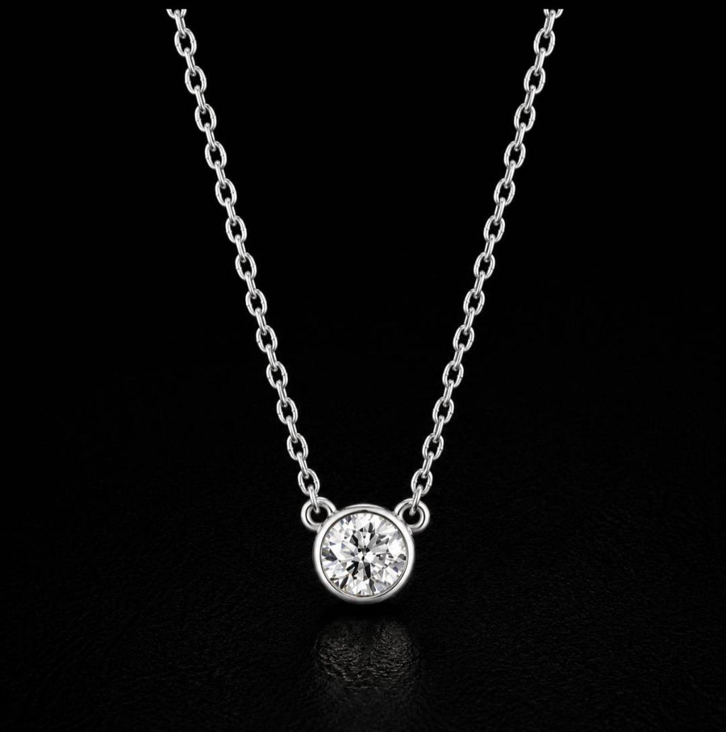 0.5ct　ソリティアネックレス
