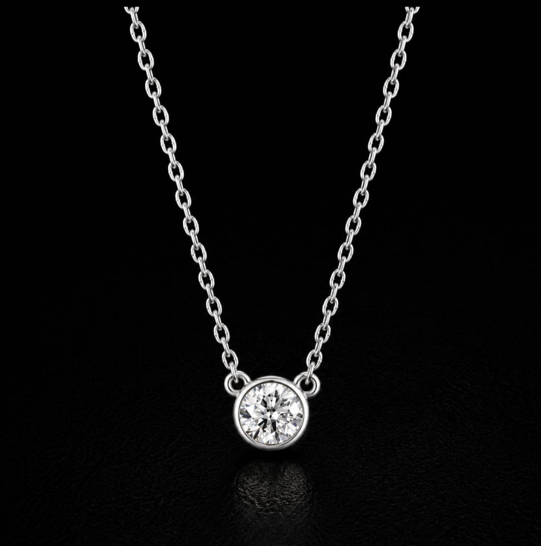 0.5ct　ソリティアネックレス