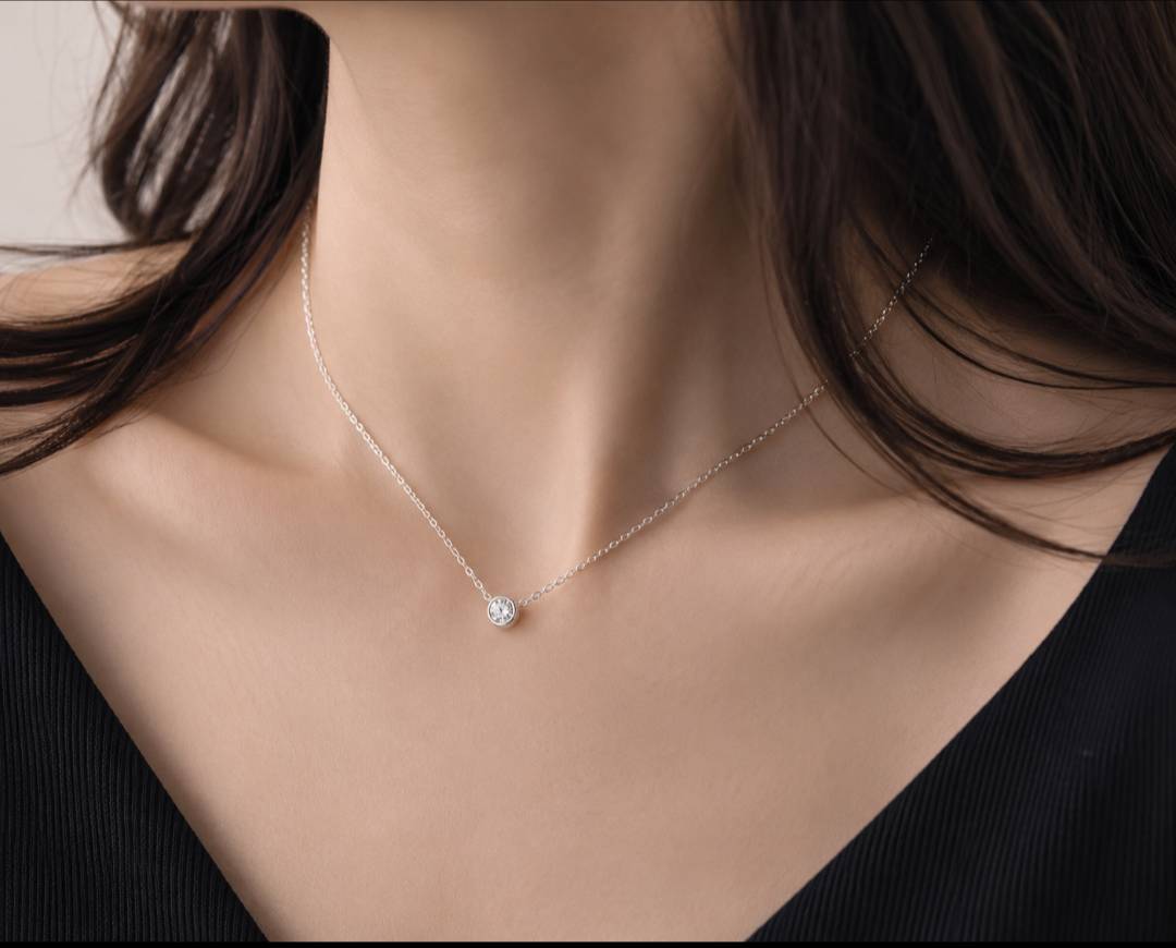 0.5ct　ソリティアネックレス