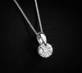 ラウンドソリティアネックレス　１ct シルバー９２５