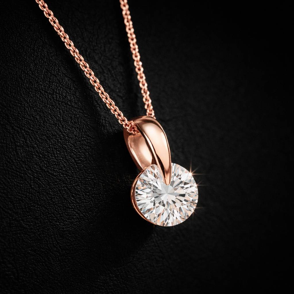 ラウンドソリティアネックレス　１ct シルバー９２５