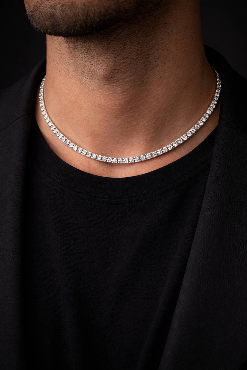 テニスネックレス　プラチナ　5ct